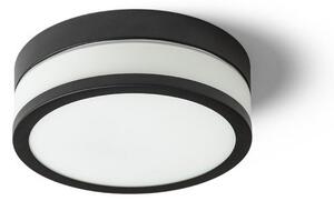 CIRA LED 23 stropní opálové sklo/černá 230V LED 12W IP44 3000K - RED - DESIGN RENDL