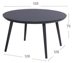 Zahradní jídelní stůl Sophie Studio průměr 128 cm - černý