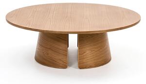 Hnědý Konferenční stolek Cep 110 × 110 × 36,5 cm TEULAT