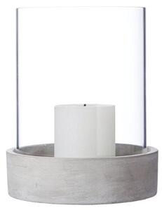 Svícen Siri beton / sklo 10 x 10 cm