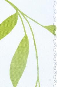 Ubrusové šály Soft 28138-103 lístky zelené (Běhoun v moderním designu)