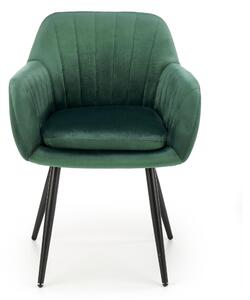 Jídelní židle SCK-429 tmavě zelená/černá