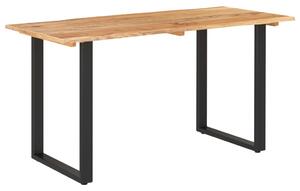 Jídelní stůl 140 x 70 x 76 cm masivní akáciové dřevo