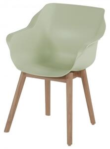 Sophie Teak Zahradní Jídelní Židle s područkami - french green