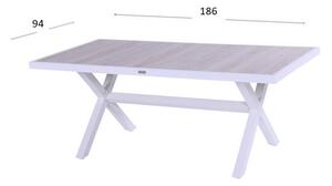 Zahradní Jídelní stůl Hartman Canterbury 186 x 94 cm - bílý