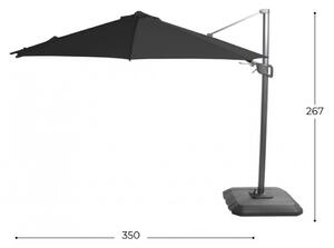 Slunečník Shadowflex, průměr 300 cm - Royal Grey