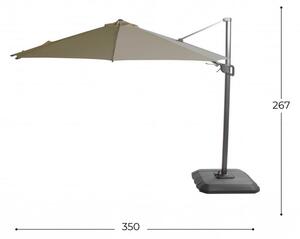 Slunečník Shadowflex, průměr 300 cm - Olive