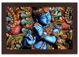Plakát Hinduismus - Ráma Barva rámu: Hnědá, Rozměry: 100 x 70 cm