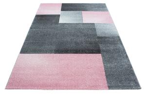 Ayyildiz Kusový koberec LUCCA 1810, Růžová Rozměr koberce: 140 x 200 cm