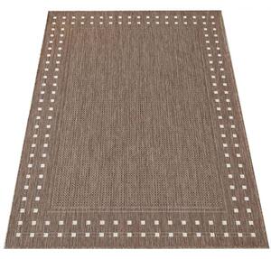 Makro Abra Kusový koberec sysalový oboustranný ZARA 11 Hnědý Rozměr: 120x170 cm
