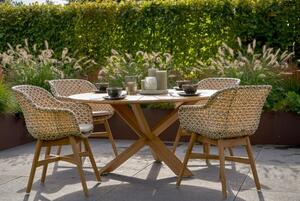 Delphine Honey zahradní jídelní židle s teakovou podnoží