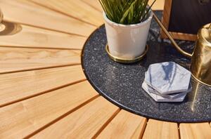 Luxusní zahradní jídelní stůl Provence dřevěný 150 cm - Natural