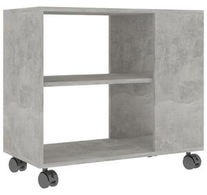 Odkládací stolek betonově šedý 70x35x55 cm kompozitní dřevo
