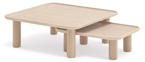 Konferenční stolek Nest sada 2 ks 79,64 × 79 / 49 × 30,4,22,4 cm TEULAT
