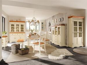 Massive home | Jídelní stůl medový Gotland bílý 90x90 - VÝPRODEJ GOL-005sw