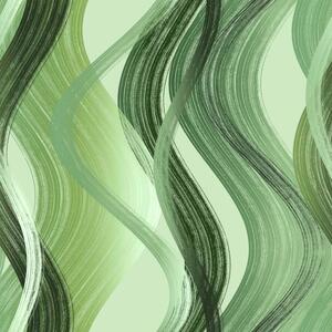 Metráž dekorační látka SOFT 391102-122 - Vlny zelené
