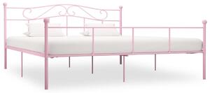 Rám postele růžový kov 180 x 200 cm