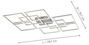 Paul Neuhaus Stropní LED svítidlo Q-INIGO, 66W, 78x78 cm, ZigBee, CCT 2700- 5000K