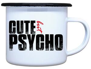 Plecháček s potiskem Cute but psycho Objem: 330 ml
