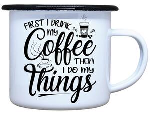 Plecháček s potiskem Coffee Objem: 330 ml