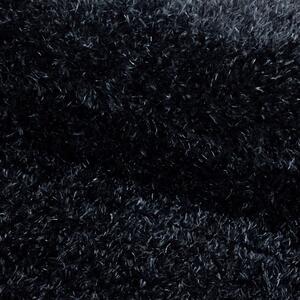 Ayyildiz Kusový koberec BRILLIANT 4200, kulatý, Černá Rozměr koberce: 80 cm KRUH