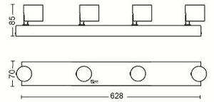 PH 56244/31/P0 LED WarmGlow Bodové svítidlo Philips Star 56244/31/P0 bílé 2200K-2700K 4x4,5W - PHILIPS (915005307401)