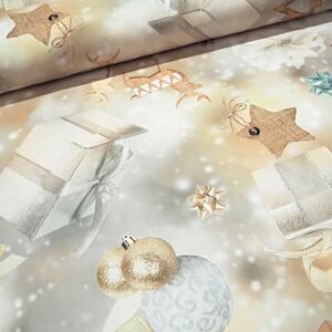 Metráž dekorační látka SOFT Vánoční 400711-101