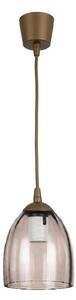Brilagi - LED Lustr na lanku R GLASS 1xE27/60W/230V pr. 17 cm hnědá/kouř béžová