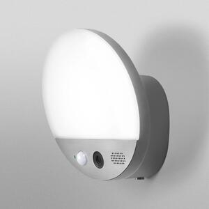 Chytré WiFi LED nástěnné světlo ROUND s kamerou, teplá bílá