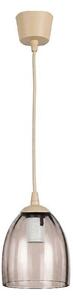 Brilagi - LED Lustr na lanku R GLASS 1xE27/60W/230V pr. 17 cm béžová/kouř béžová