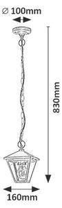 Rabalux 7149 venkovní závěsná lucerna Paravento, antracit