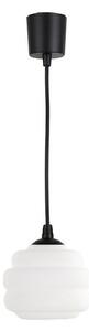 Brilagi - LED Lustr na lanku RETRO GLASS 1xE27/60W/230V pr. 20 cm černá/bílá