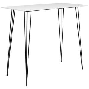 Barový stůl bílý 120x60x105 cm