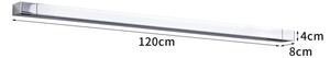 Brilagi - LED Koup. osvět. zrcadla AQUA LINE LED/36W/230V 120 cm IP44 lesklý chr