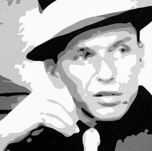 Ručně malovaný POP Art Frank Sinatra 3 dílný 120x80cm