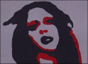Ručně malovaný POP Art Marilyn Manson 3 dílný 120x80cm