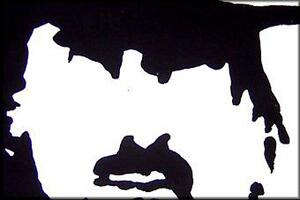 Ručně malovaný POP Art U2 IN BLACK 4 dílný 160x80cm
