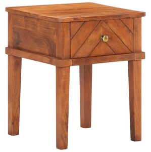 Noční stolek 40 x 40 x 50 cm masivní akáciové dřevo