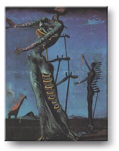 Obraz na plátně HOŘÍCÍ ŽIRAFA – Salvador Dalí