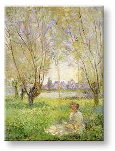 Obraz na plátně DÍVKA POD VRBOU – Claude Monet 