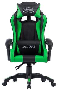 Herní židle zelená umělá kůže