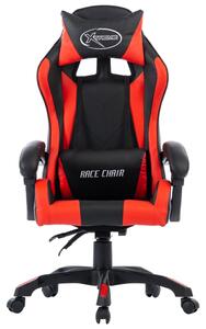 Herní židle červená umělá kůže