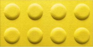 Panel 3D filc kostka Lego Žlutá