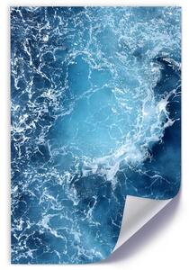 Plakát Modré mořské vlny Barva rámu: Bez rámu, Rozměry: 30 x 45 cm