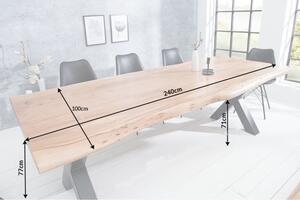 Jídelní stůl Massive X Honey 240 cm - tloušťka 60 mm - akácie
