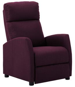 Polohovací křeslo vínové textil