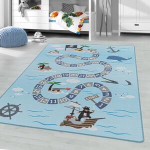 Ayyildiz Dětský kusový koberec PLAY 2908, Modrá Rozměr koberce: 120 x 170 cm