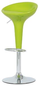 Barová židle AUB-9002 LIM plast zelený/chrom