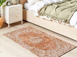 Bavlněný koberec 80 x 150 cm oranžový HAYAT