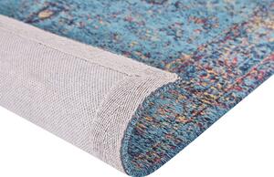 Bavlněný koberec 160 x 230 cm modrý KANSU